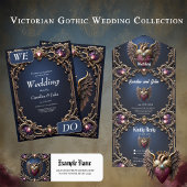 Viktorianische Gothic-Hochzeitskollektion Serviette