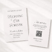 Vintage Old Money Wedding Menu Card Einladung