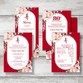 3 in 1 Tischnummer, Menü & Dankeschön Karte