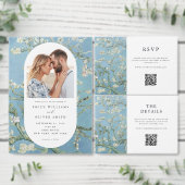 Vincent Van Gogh Almond Blossom Floral Wedding Runder Aufkleber (Personalisiere diese Kollektion eines unabhängigen Creators.)