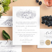 Elegante Script Blank Tischnummer Hochzeit Weinetikett