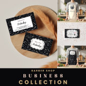 Vintage Barber Shop Tools Style Visitenkarte