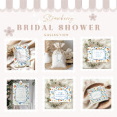 Vintages Berry Garden Brautparty Einladung