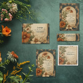 Vintages Bougainvillea Jugendstil-Brautparty Pappteller