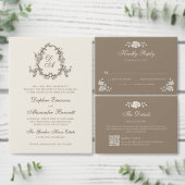 Herbstliche Florale Monogramm-Foto Save The Date (Personalisiere diese Kollektion eines unabhängigen Creators.)