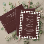 Elegant Vintage Burgundy Formal Wedding Tischnummer (Personalisieren Sie die Kollektion dieses unabhängigen Creators. Test)