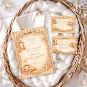 Vintage Café Baby Shower Serviette