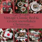 Vintag Classic Red & Green Weihnachten kariert