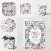 White Vintage Cottagecore Geschenkpapier