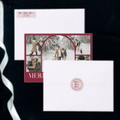 Christmas Dinner Elegant Red Folieneinladung