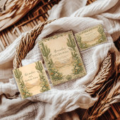 Vintage Desert Botanicals Birthday Serviette