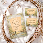 Vintage Duck Baby Shower Einladung