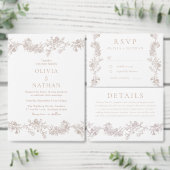 Vintage neutrale klassische Hochzeitsstimmung (Personalisiere diese Kollektion eines unabhängigen Creators.)