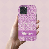 Magenta Pink Damask Planer