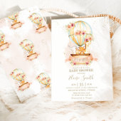 Babydusche mit Heißluftballon - Sitzplan Poster