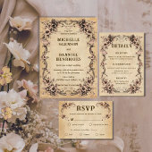 Viktorianischer Blumenrahmen Hochzeitstisch Tischnummer