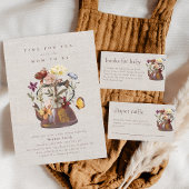 Wasserfarbener Tee Party Mimosa Bar Sign Poster