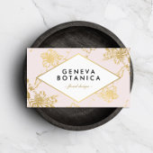 Vintage Rose Gold Blumenmuster Rosa Note Card