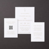 Vintage-Gold-Monogramm klassische moderne Hochzeit Programm (Personalisiere diese Kollektion eines unabhängigen Creators.)