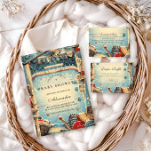 Vintage Hockey Baby Shower Einladung