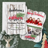 Familienvintage Weihnachtsbaum Truck Long Sleeve T-Shirt