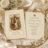 Traditionelle katholische Hochzeit Einladung