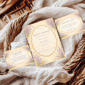 Vintage Lavendel-Garten-Brautdusche Serviette