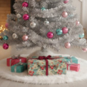 Vintage Christmas Starbursts Soft Blue Geschenkpapier Set