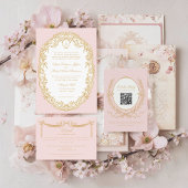 Rosa Vintage Pariser Glam Monogram Serviette