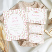 Vintage Pink Roses  Geschenkpapier