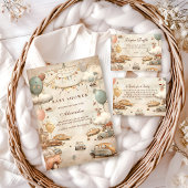 Vintage Racing Baby Shower Einladung