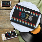 Retro Stripe Vintag 1976 50. Geburtstag Foto Wandteppich