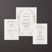 Antikes Rustikales Wildblumen-Monogramm-Umschlag-S Runder Aufkleber (Personalisiere diese Kollektion eines unabhängigen Creators.)