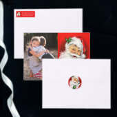 Winking Santa Feiertagspostkarte