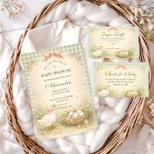 Vintage Silly Goose Garden Diapper Raffle Begleitkarte