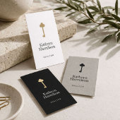 Einfache Imitate - Gold Key Realtor Logo-Flat-Note Mitteilungskarte