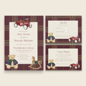 Vintage Toy Bear thank you Geschenkanhänger