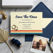 Vintage Vibes Save the Date-Einladung Date