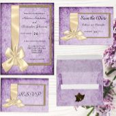 Lila Hochzeit rustikal Tischnummer