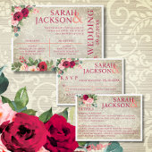 Hochzeitsprogramm für Vintage Hintergrundbilder un Fächer