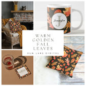 Warme Golden Herbstlaubs Erntedank Saison Espressotasse