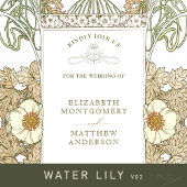 Hochzeit RSVP Einfügen Vintager Jugendstil von Muc Einladung