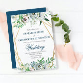 Boho Floral Geometric Wedding Serviette