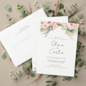 Blütenblütenhochzeit Save The Date (Personalisieren Sie die Kollektion dieses unabhängigen Creators. Test)