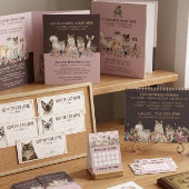 Katzen Café Adoptionslounge Visitenkarte