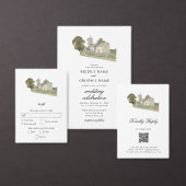 Traditionelle Monogramm-Hochzeit der Wasserfarbenk Platzkarte (Personalisiere diese Kollektion eines unabhängigen Creators.)