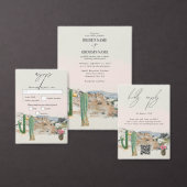 Watercolor Desert Cactus Boho Wedding Favor Pokerchips (Personalisiere diese Kollektion eines unabhängigen Creators.)