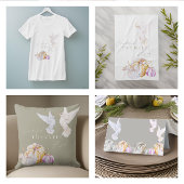 Aquarellpumpen und Weißtauben-Erntedank Geschirrtuch