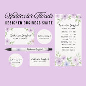 Moderne Aquarellblumen Post-it Klebezettel