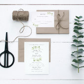 Begrüßungszeichen Wasserfarbe Grünes Blatt Poster